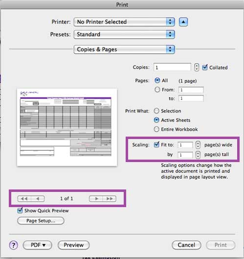 How to print on a mac step 2