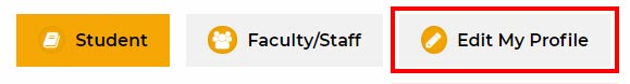 Select the Edit My Profile option if you're on the student or faculty directory pages
