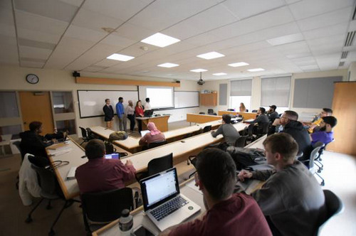 Students in the classroom