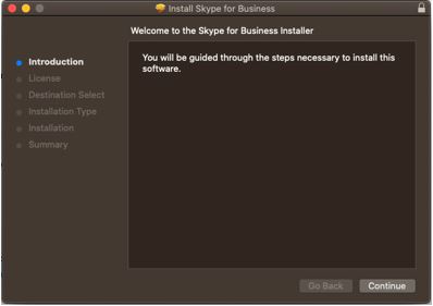 Skype installer introduction screen