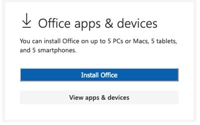 Office apps and devices mac install office screen