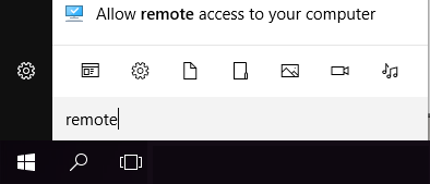 Remote Access screen shot